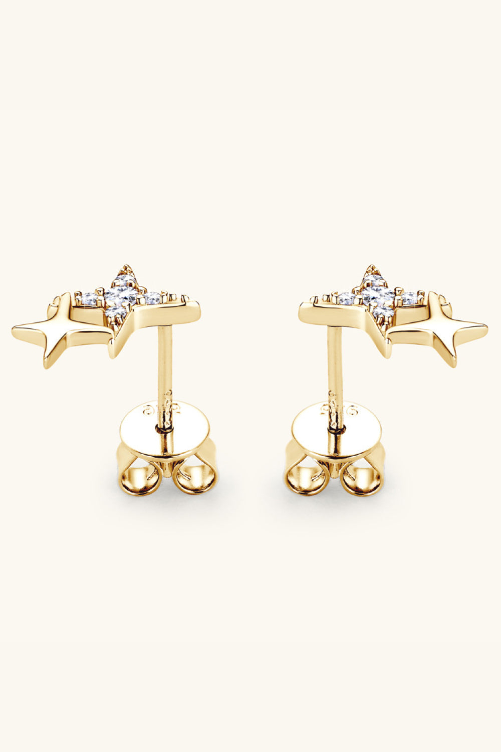 Moissanite 925 Sterling Silver Star Shape Earrings Trandify Deal