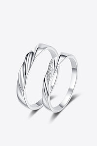 Minimalist 925 Sterling Silver Rhodium-Plated Ring Trandify Deal