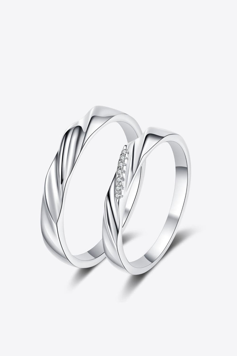 Minimalist 925 Sterling Silver Rhodium-Plated Ring Trandify Deal