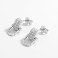925 Sterling Silver Inlaid Zircon Earrings Trandify Deal