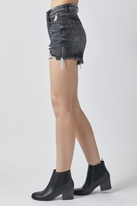 RISEN Full Size High Rise Distressed Denim Shorts Trandify deal
