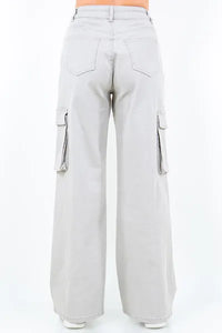 Plus Size Women’s Wide Leg Cargo Pants - Trandify Deal