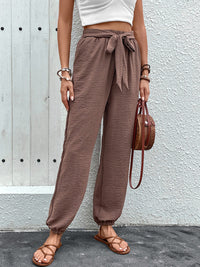 Tied High Waist Pants with Pockets Trandify deal
