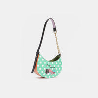 Nicole Lee USA Vegan Leather Polka Dot Shoulder Bag Trandify Deal