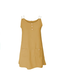 Round Neck Double Spaghetti Straps Mini Dress Trandify deal