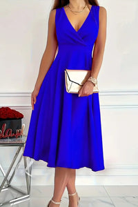 Elegant sleeveless midi dress for women in USA – TrandifyDeal