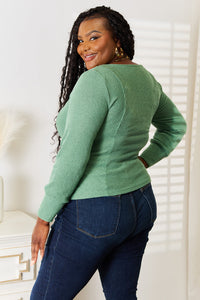 Basic Bae Scoop Neck Long Sleeve Top Trandify deal