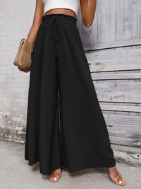 Tied High Waist Wide Leg Pants Trandify deal