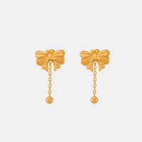 Titanium Steel Bow Earrings Trandify deal