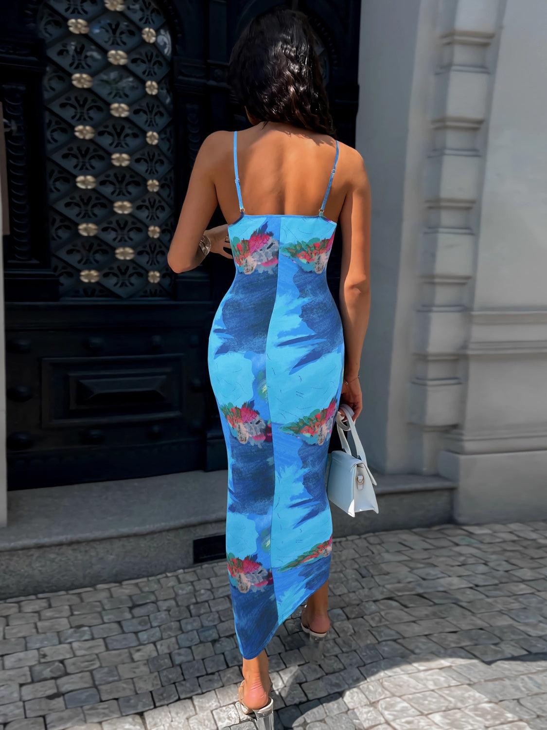 Printed Spaghetti Strap Cami Dress Trandify deal