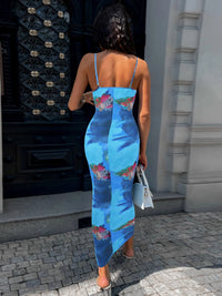 Printed Spaghetti Strap Cami Dress Trandify deal