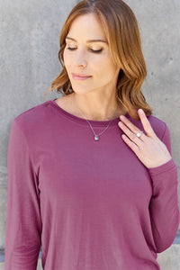 Basic Bae Full Size Round Neck Long Sleeve Top Trandify Deal