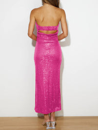 Sequin Cutout Tube Dress Trandify Deal