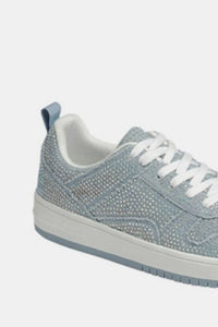 Forever Link Rhinestone Platform Flat Sneakers - Trandify Deal