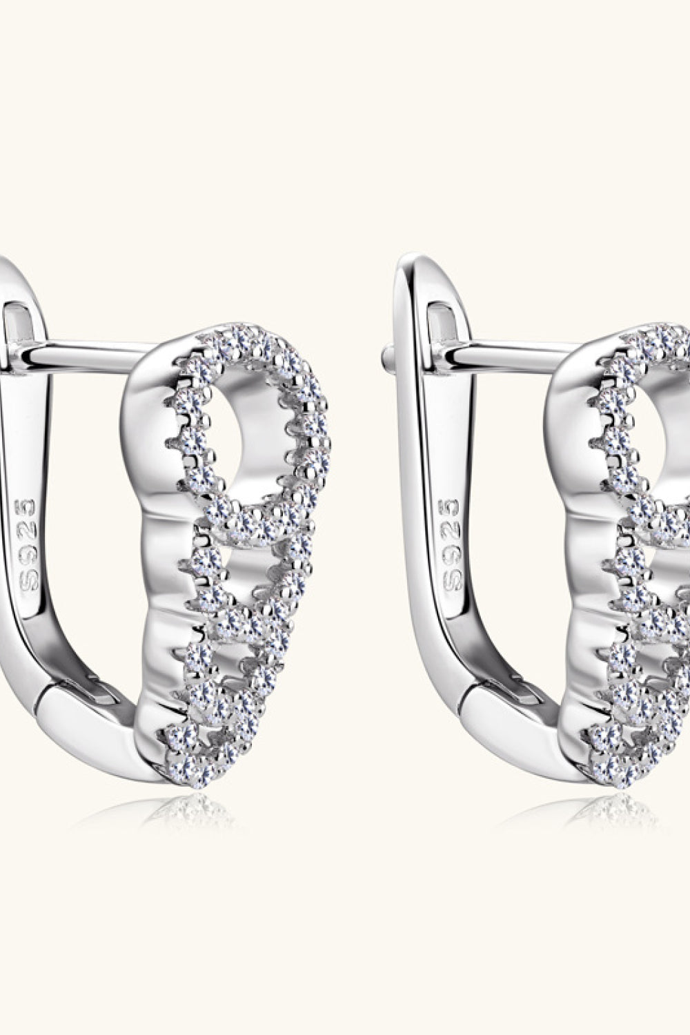 Moissanite 925 Sterling Silver Earrings Trandify Deal