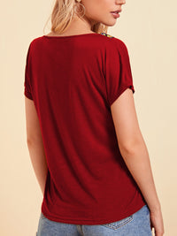 V-Neck Short Sleeve T-Shirt Trandify deal