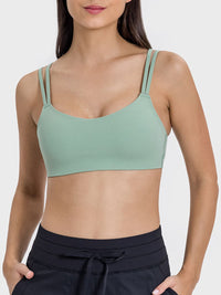 Millennia Scoop Neck Double Strap Active Cami Trandify deal