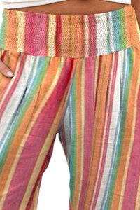 Plus Size Striped Wide Leg Pants Trandify deal