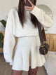 Women's ribbed knit sweater dress long sleeve mini fall outfit casual dress