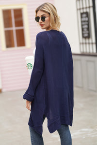 Open Front Long Sleeve Cardigan Trandify Deal
