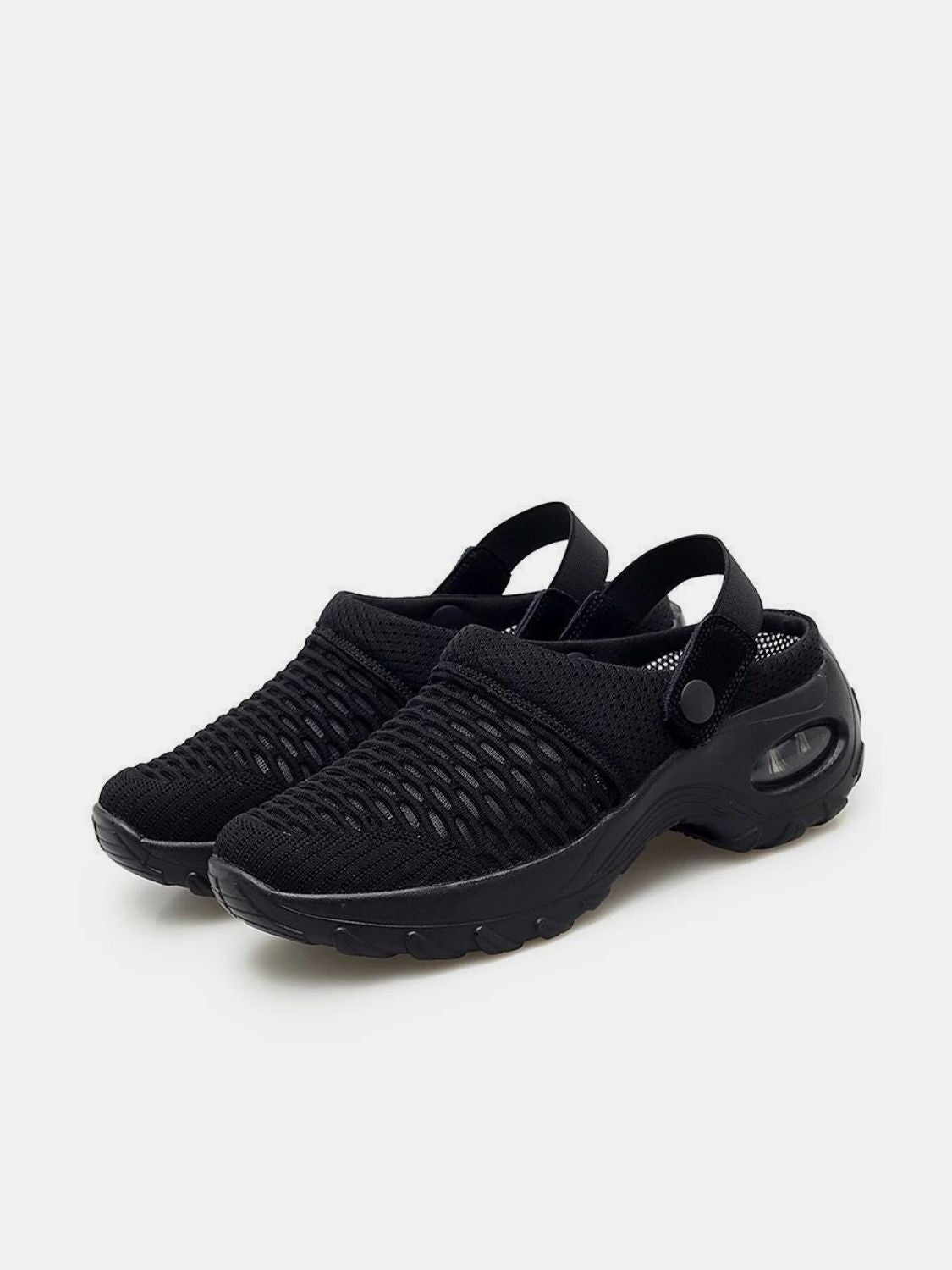 Mesh Round Toe Wedge Sandals Trandify Deal