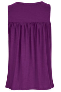 Lace Detail Round Neck Tank Trandify deal