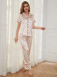 Contrast Piping Pocketed Top and Pants Lounge Set Trandify deal