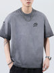 Men's Plus Size Distressed Cotton T-Shirt | Oversized Vintage Tee