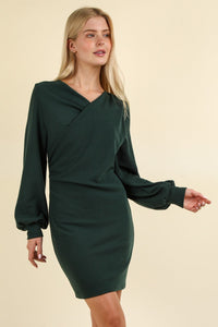 VERY J Ruched Detail Bodycon Mini Dress Trandify Deal