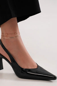 Beast Fashion Faux Leather Point Toe Slingback Pumps Trandify Deal