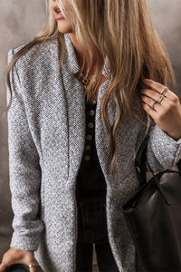 Open Front Long Sleeve Jacket Trandify Deal