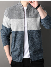 Trendy Men’s Color Block Sweater – Regular Fit & Comfortable Fabric