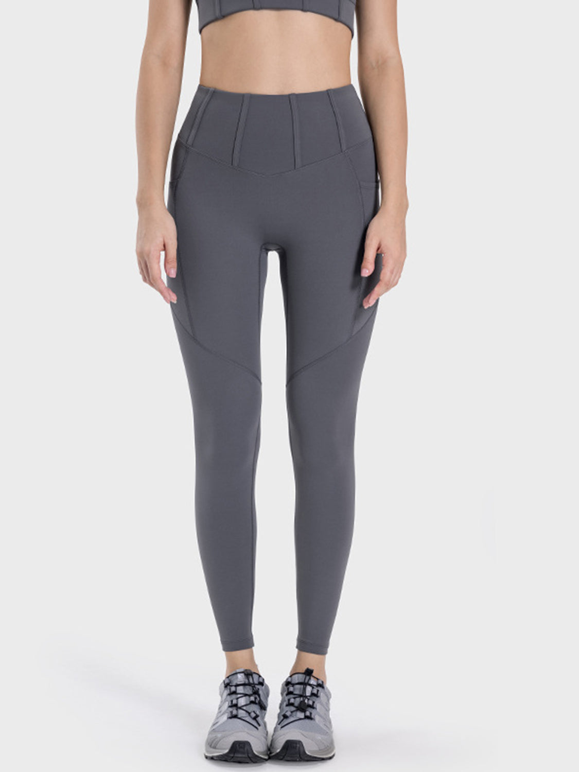 Millennia Pocketed High Waist Active Leggings Trandify deal