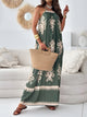 Printed Spaghetti Strap Sleeveless Maxi Dress Trandify Deal