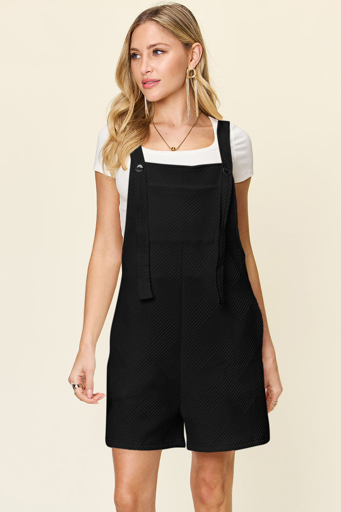 Women’s Sleeveless Textured Romper – Trendy Jumpsuit for Summer