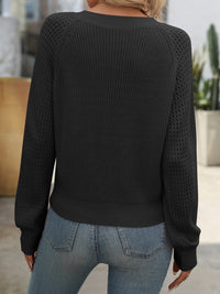 Mandy V-Neck Long Sleeve Sweater Trandify Deal
