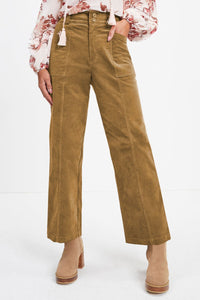 Half Elastic Waist Straight Pants Trandify Deal
