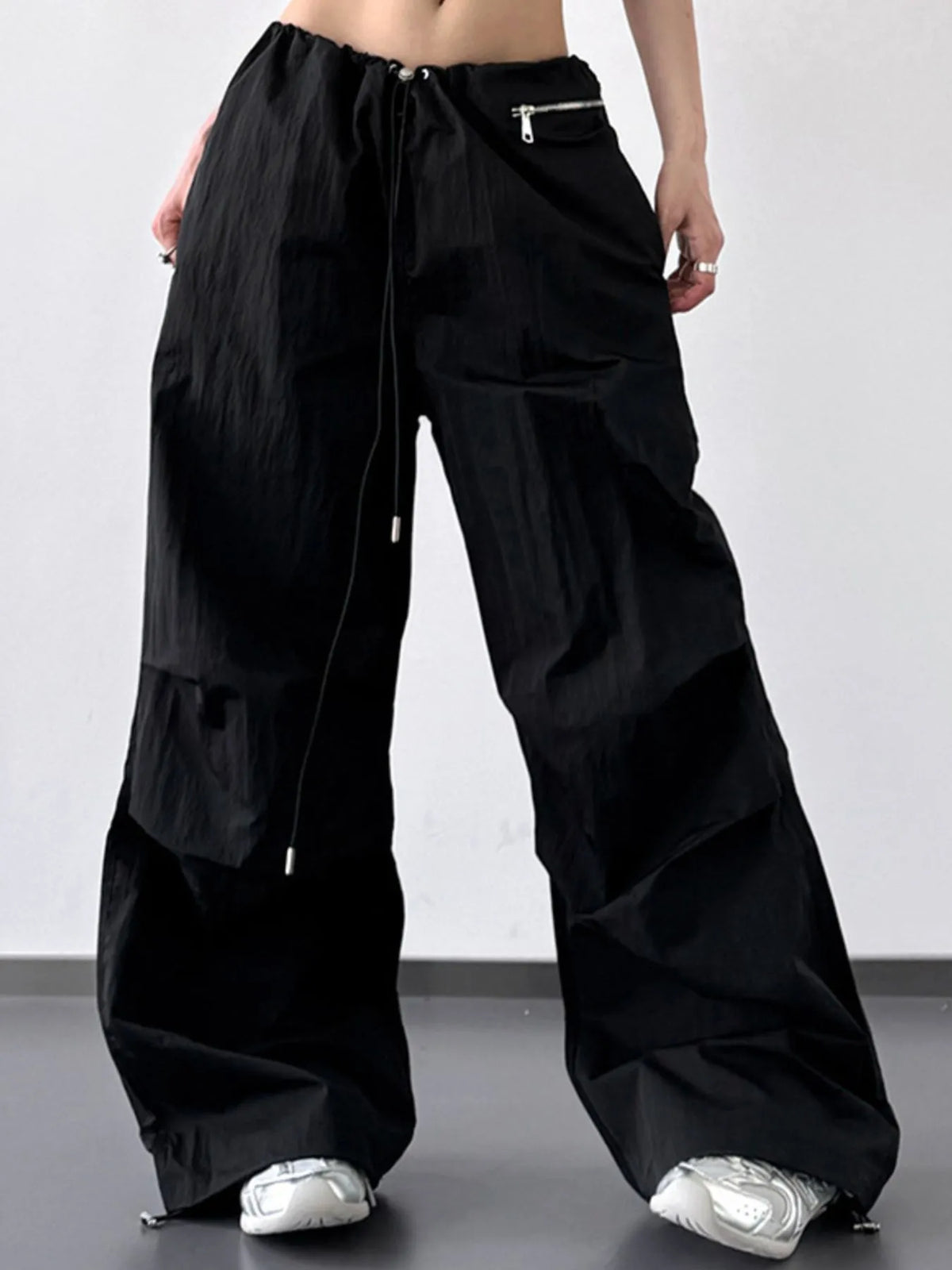 Trendy Streetwear Cargo Pants for Women – Comfort Fit & Adjustable Waist