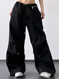 Trendy Streetwear Cargo Pants for Women – Comfort Fit & Adjustable Waist