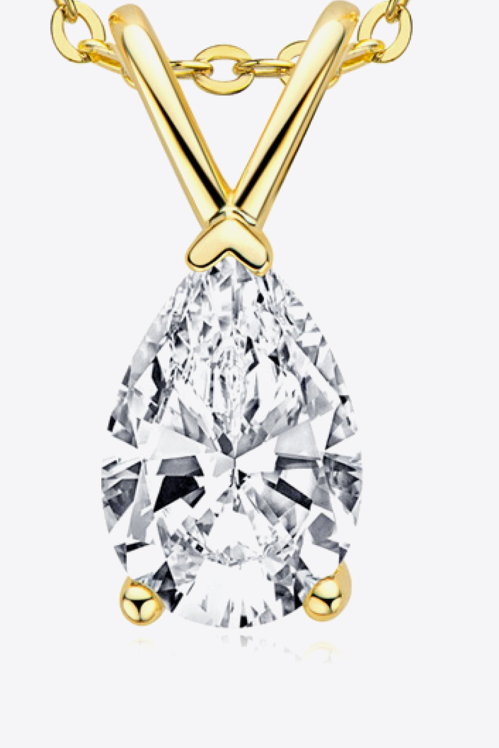 1.5 Carat Moissanite Pendant 925 Sterling Silver Necklace Trandify Deal