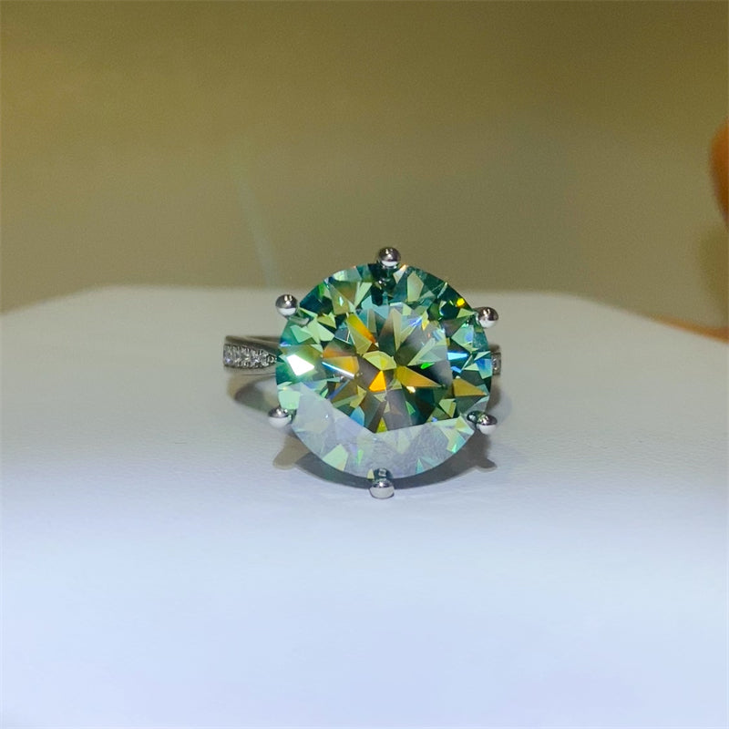 10 Carat Moissanite 925 Sterling Silver Ring Trandify Deal