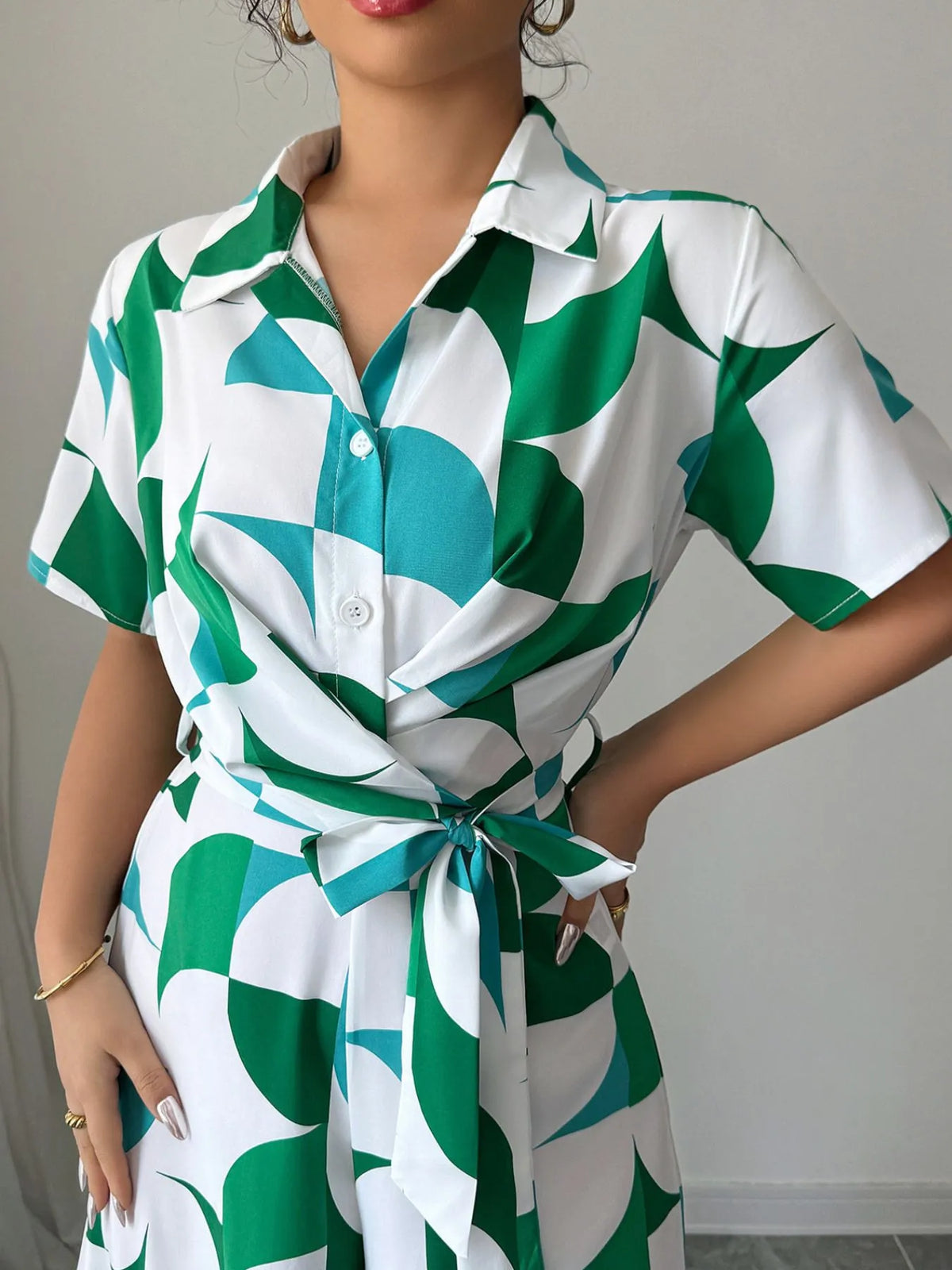 Floral Print Wide Leg Jumpsuit for Women with Belted Waist – Boho Chic Romper