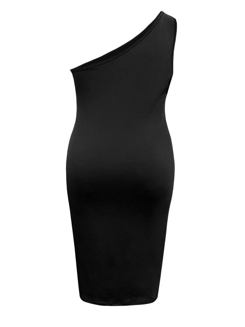 Plus Size Twisted One Shoulder Sleeveless Midi Dress Trandify Deal