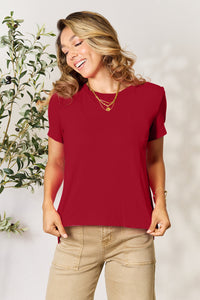 Basic Bae Full Size Round Neck Short Sleeve T-Shirt Trandify deal