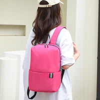 Solid Color Nylon Backpack Bag Trandify Deal
