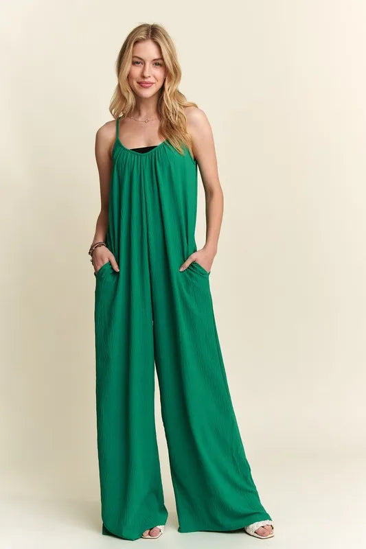 ADORA Women’s Wide Leg Cami Jumpsuit – Summer Casual Outfit