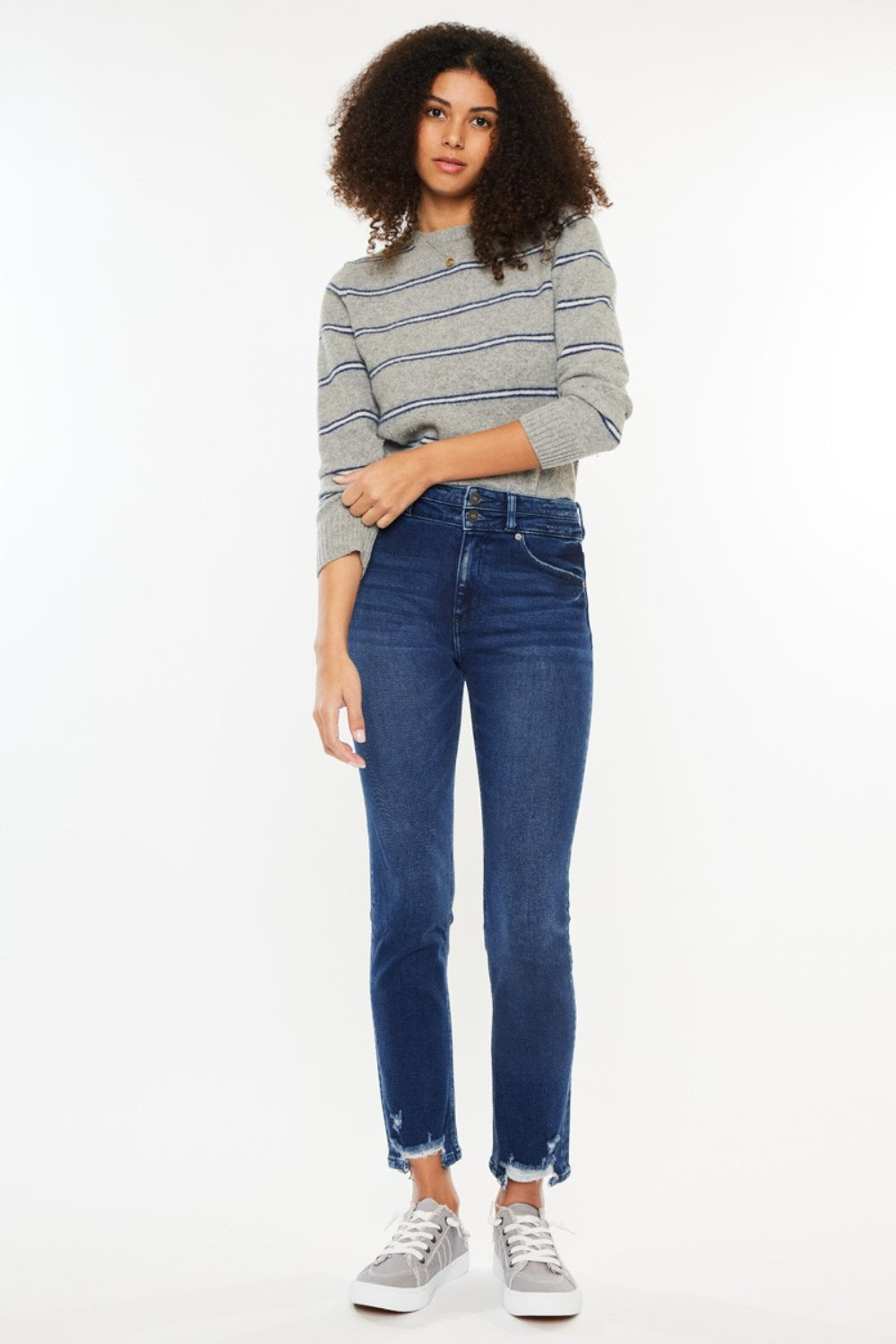 Kancan High Rise Slim Straight Jeans Trandify deal