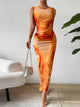 Honey Slit Round Neck Midi Tank Dress Trandify deal