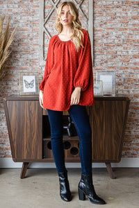 Heimish Full Size Swiss Dot Off Shoulder Top Trandify Deal
