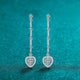 2 Carat Moissanite Zircon 925 Sterling Silver Heart Earrings Trandify Deal